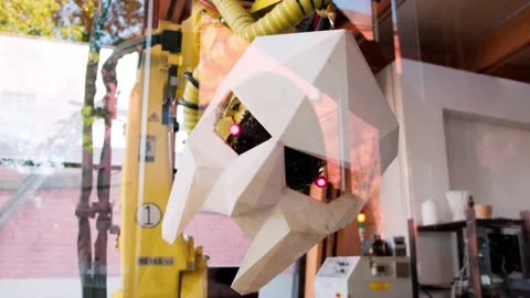 Mechanical robot arm Stock Footage 154655451