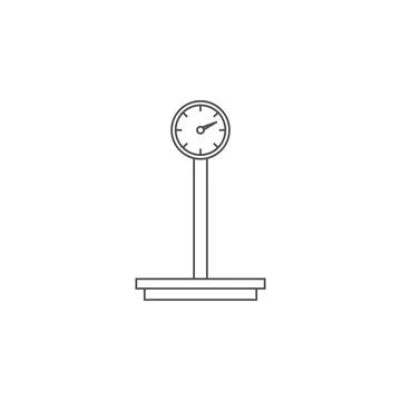Mechanical scales icon. Element for mobile concept and web apps. Thin line icon Stock Illustration
