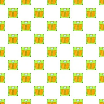 Mechanical scales pattern, cartoon style Stock Illustration