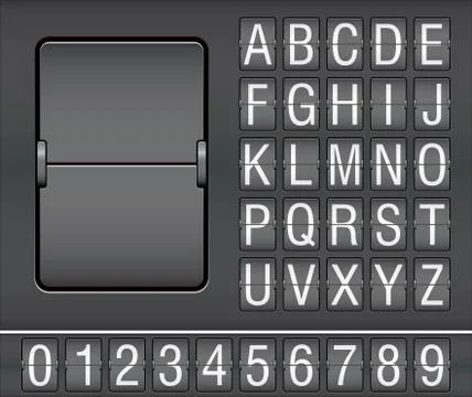 Mechanical scoreboard Illustrazione stock