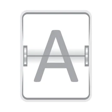 Mechanical scoreboard Stock Illustration