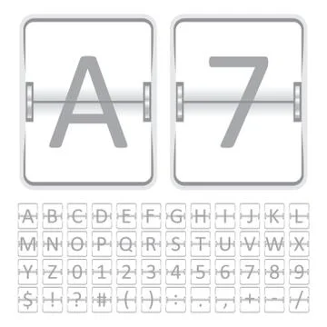 Mechanical scoreboard Stock Illustration