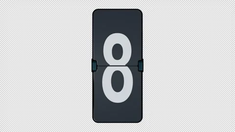 Mechanical scoreboard with numbers . animation of the scoreboard with the fin Stock-Footage 254090964