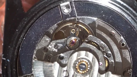 Mechanical Seiko Watch Slow-mo Stock Footage
