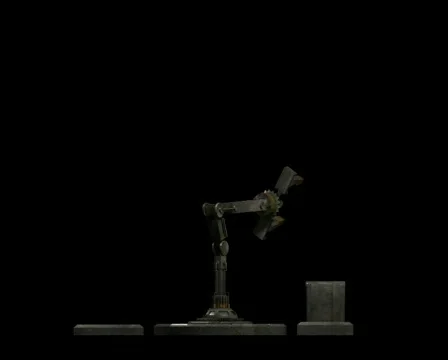 Mechanical set (Robot) Stock Footage 857750