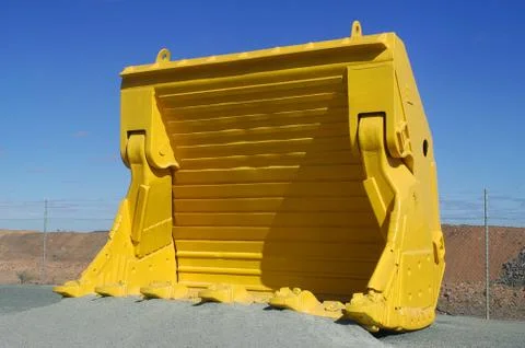 Mechanical shovel of mine Stock Photos
