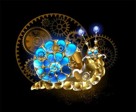 Mechanical snail Иллюстрация