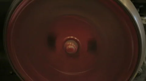 Mechanical spinning wheel Stock Footage 753185