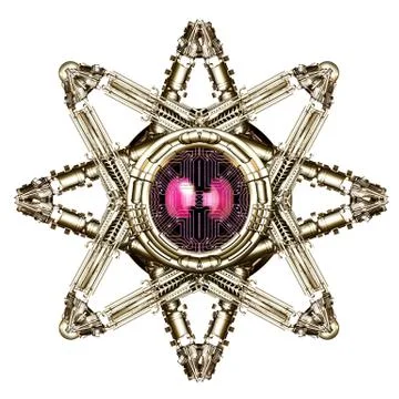 Mechanical star Stock Illustration