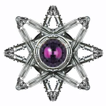 Mechanical star Stock Illustration