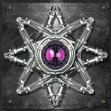 Mechanical star Stock Illustration