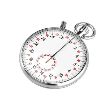Mechanical stopwatch illustration Stock Illustration