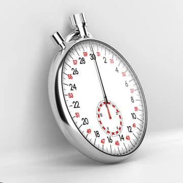 Mechanical stopwatch illustration Stock Illustration