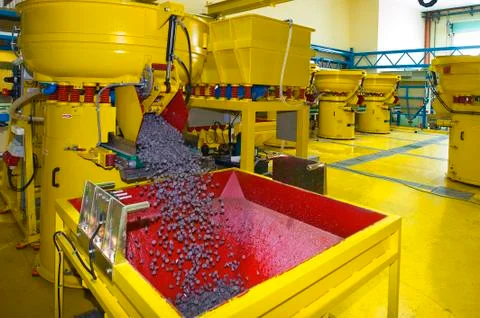 A MECHANICAL SURFACE FINISHING LINES machine Stock Photos