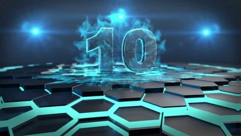 Mechanical-ten-second-scientific-and-technological-effect-impact-dust-effect 스톡 동영상 126229773