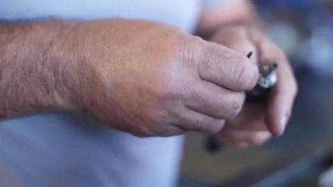 Mechanical tightening part Stock Footage 80674119