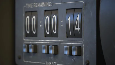 Mechanical timer close up Stock Footage 113924310