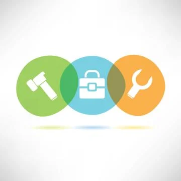 Mechanical tools Stock Illustration