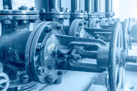 Mechanical valves Stock Photos