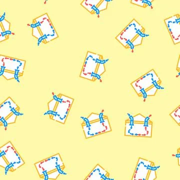 Mechanical ventilation vector seamless pattern Stock Illustration