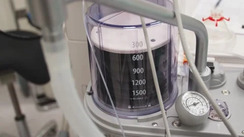 Mechanical Ventilator Machine Working, Pumping Air Helping People to Breathe. Stock Footage 137520957