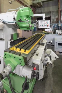 Mechanical vertical milling machine. Foto stock