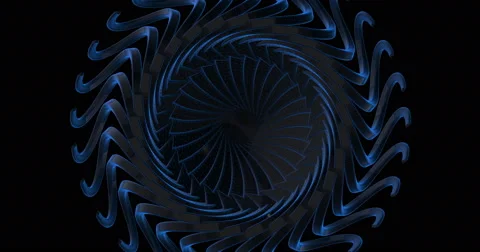 Mechanical Visual Rotating Seamless Loop Mystic Stock Footage 49891206