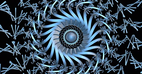 Mechanical Visual Wheel Backdrop Rotate Seamless Loop DNA Video stock 50117030