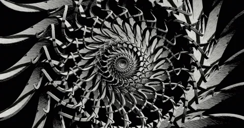 Mechanical Visual Wheel Backdrop Rotate Zebra Video stock 50122392