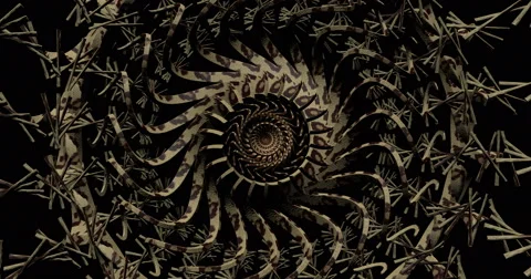 Mechanical Visual Wheel Backdrop Rotate Animal Video stock 50126737