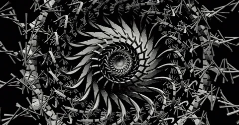 Mechanical Visual Wheel Backdrop Rotate Organic Stock Footage 50128633