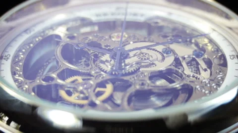 Mechanical Watch, close up. Quartz Stock Footage 41918665