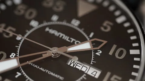 Mechanical watch dial Stock Footage 91967844