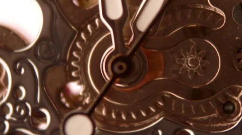 Mechanical watch as time flies Video stock 54473392