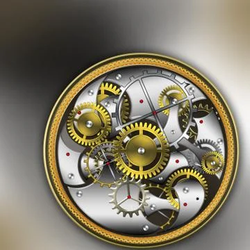 Mechanical watches Stock Illustration