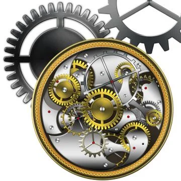 Mechanical watches Stock Illustration