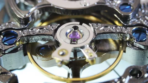Mechanical watches from the inside. Quartz Stock Footage 41918640