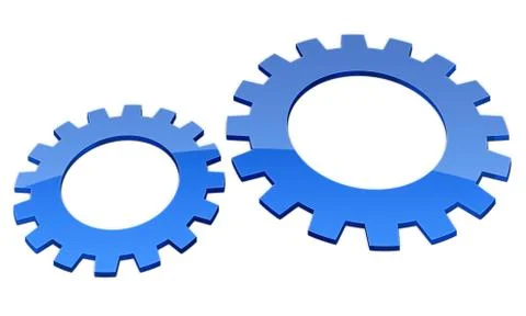 Mechanical wheels Illustrazione stock