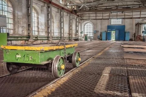 Mechanical workshop of Old Mining and metallurgical plant Stock Photos
