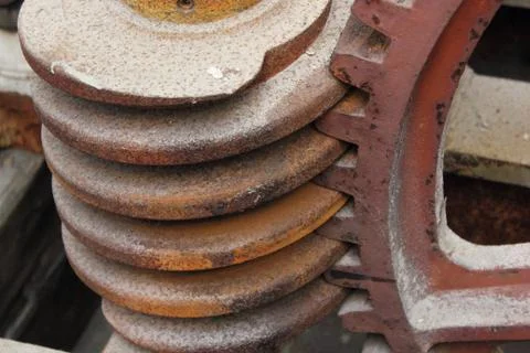 Mechanical worm gearing Stock Photos