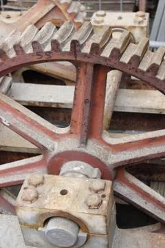 Mechanical worm gearing Stock Photos