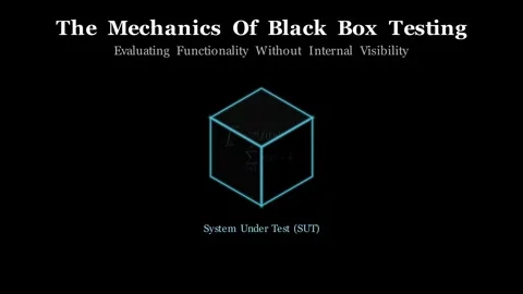 The Mechanics of Black Box Testing Stock Footage 340004982