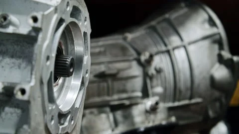Mechanic's Engine Parts In Workshop 4K 48FPS SLO-MO Stock Footage 202151204