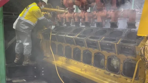 Mechanics Repairing Engine Stock Footage 273723068