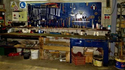 The mechanic's table Stock Photos