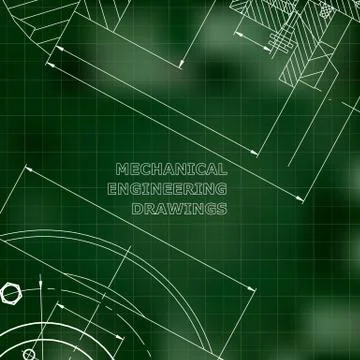 Mechanics. Technical design. Engineering style Ilustración de archivo