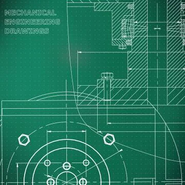 Mechanics. Technical design. Engineering style Ilustración de archivo