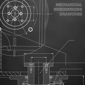 Mechanics. Technical design. Engineering style 스톡 일러스트