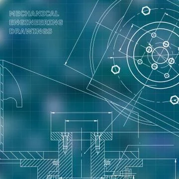 Mechanics. Technical design. Engineering style 스톡 일러스트