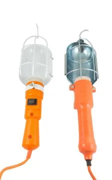 Mechanic's work lamp Stock Photos